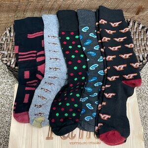 Men’s Dress Casual Socks Assorted (5 Pair Bundle) EUC